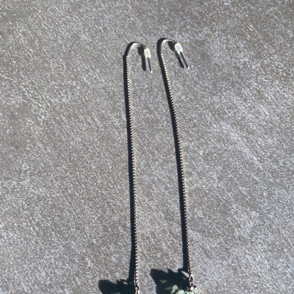 Sterling Silver chain earrings - Picture 3 of 7